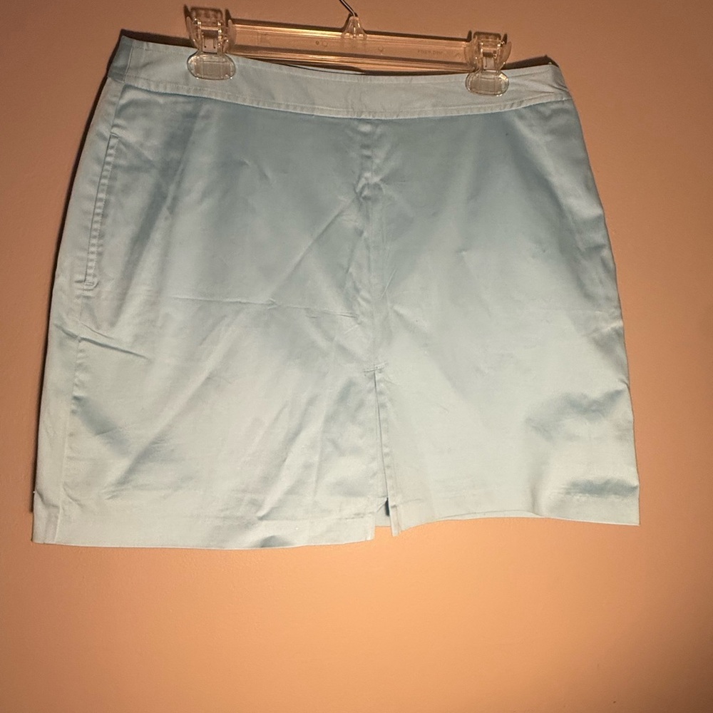 NWT Ashworth Light Blue Ladies Sateen Skort Basin - size 12